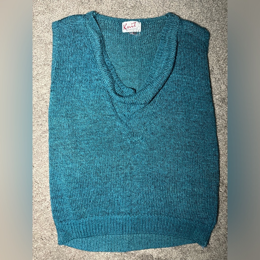 Teal Cowl Neck Sweater
